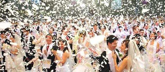 международни масови сватби на муун, междурелигиозни сватби